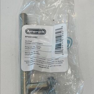 Amerock Golden Champagne 3in Pull 8 included